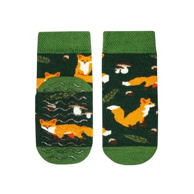Non Slip Fox Socks for Kids