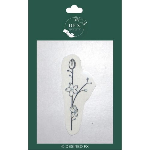 Sakura stem temporary tattoo