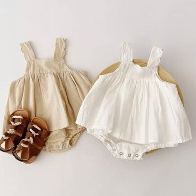 Grace Romper Natural white