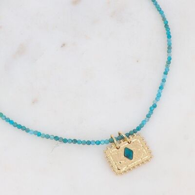 Collana Golden Cardy con pietra di Apatite