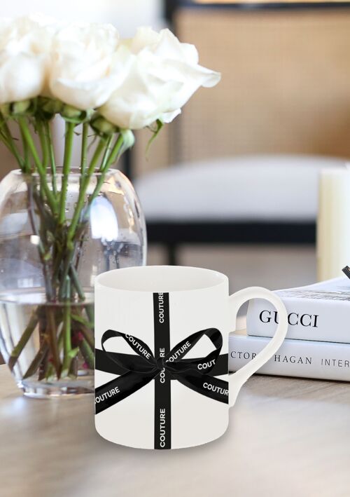 Fashion Bows- Couture Fine Bone China Mug