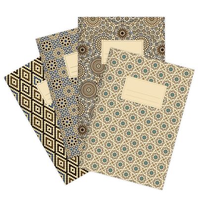 Set of 4 notebooks Morocco A5