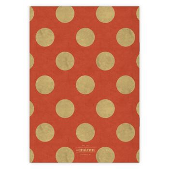 Carnet Motif Pois Rouge A5 2