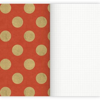 Carnet Motif Pois Rouge A5 4