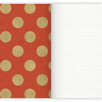 Carnet Motif Pois Rouge A5 5