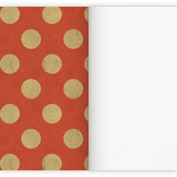 Carnet Motif Pois Rouge A5 6