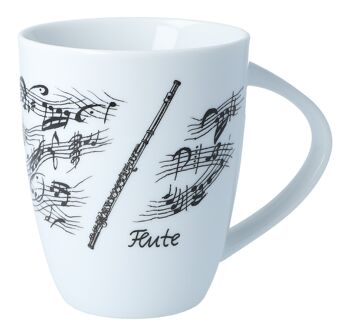 Mugs avec anses à motifs musicaux, différentes variantes 1