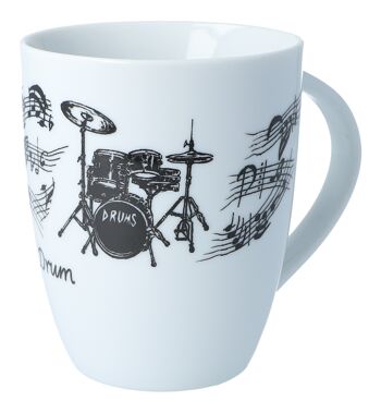Mugs avec anses à motifs musicaux, différentes variantes 1