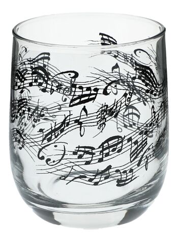 Verre à motifs musicaux, différentes variantes