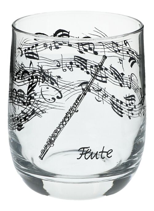 Glas mit musikalischen Motiven, verschiendene Varianten