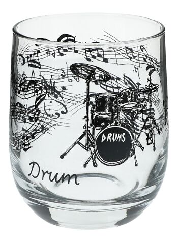 Verre à motifs musicaux, différentes variantes