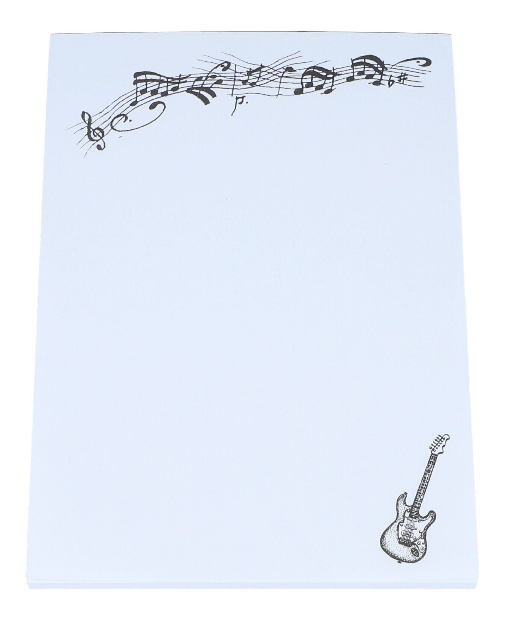 Notepad DIN A6 with music motifs