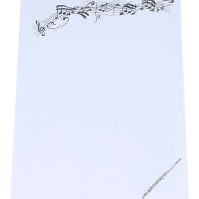 Bloc de notas DIN A6 con motivos musicales