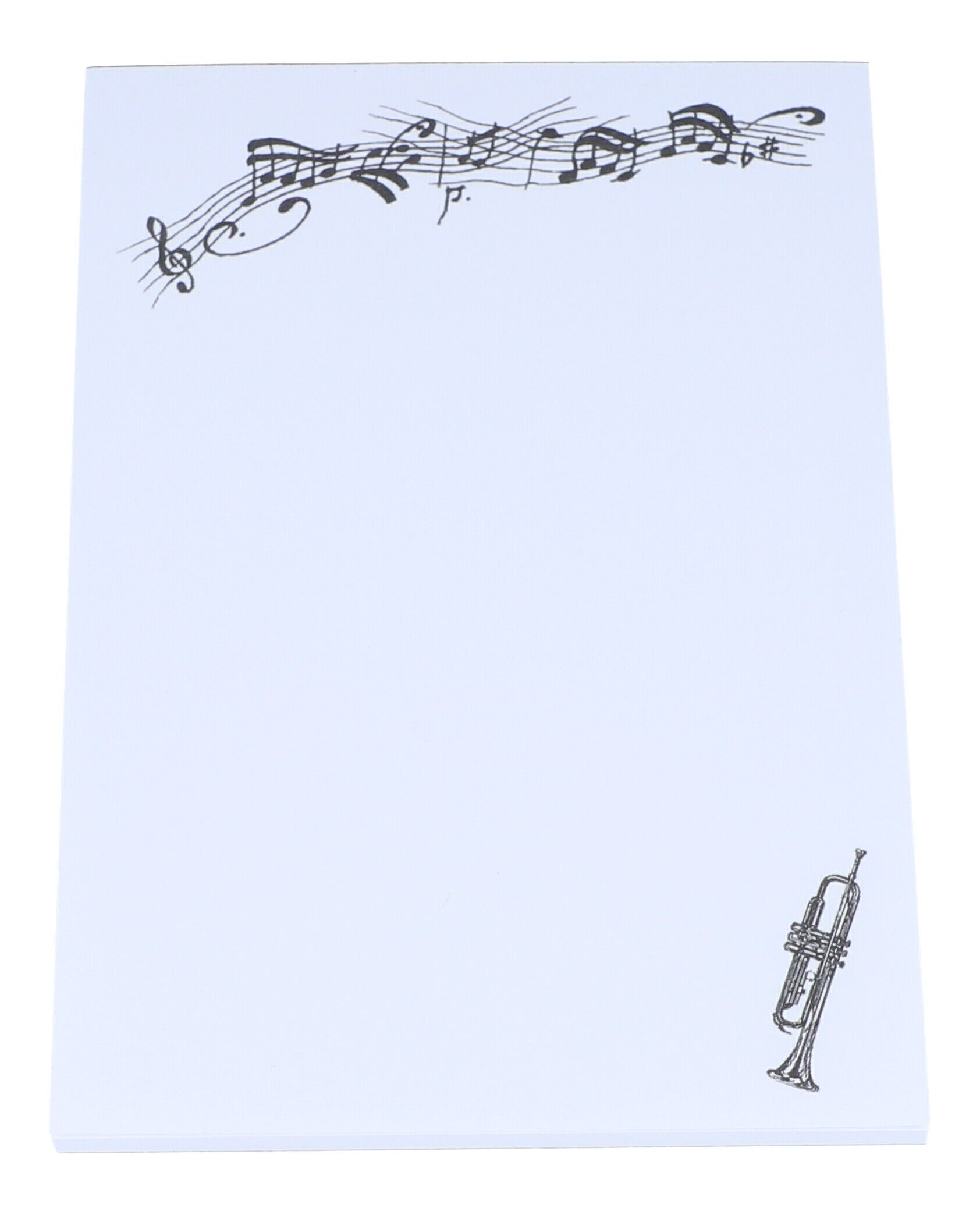 Notepad DIN A6 with music motifs