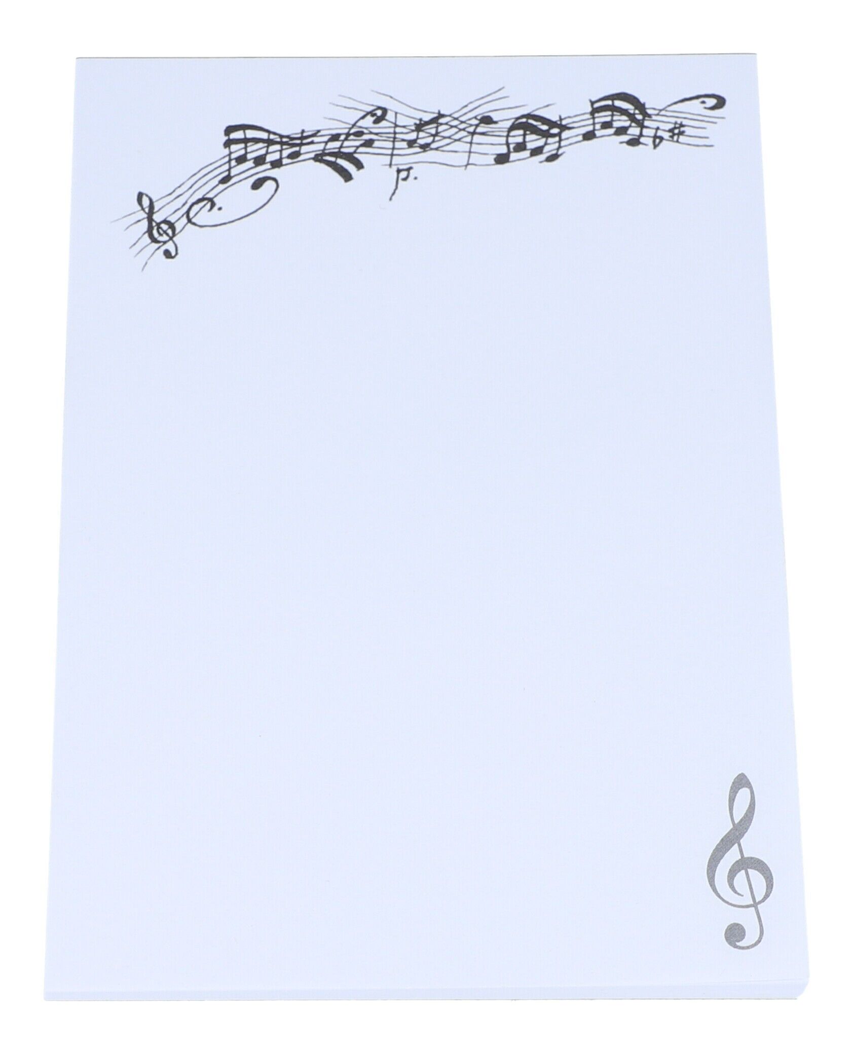 Bloc de notas DIN A6 con motivos musicales