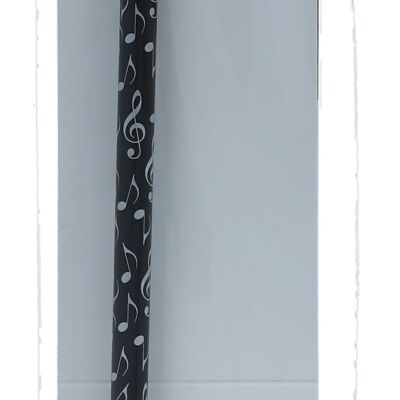 Writing set with mix of notes pencil and treble clef eraser