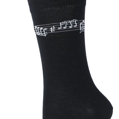 Musik-Socken mit eingewebtem Notenband