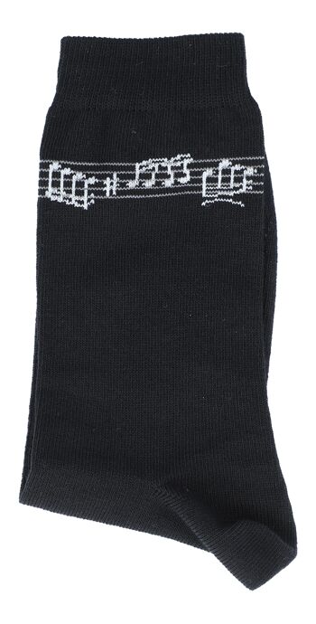 Chaussettes de musique avec partition tissée 2