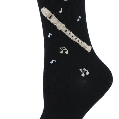 Music socks recorder and notes