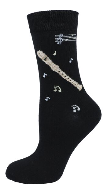 Enregistreur de chaussettes de musique et notes 1