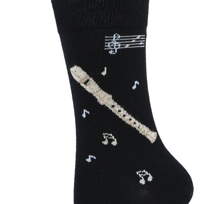 Music socks recorder and notes