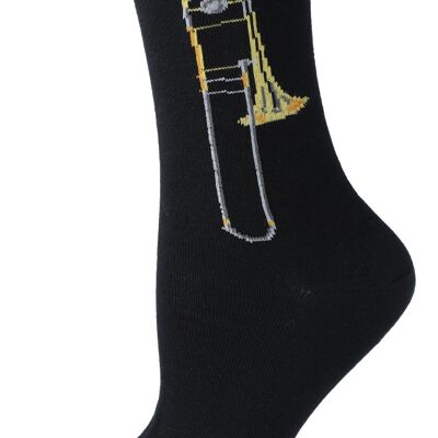Music socks trombone, brass band