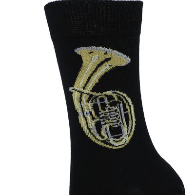 Music socks tenor horn, brass band music