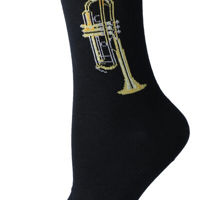 Music socks trumpet, brass band
