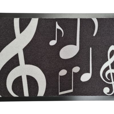 Doormat with musical notes