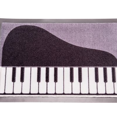 Doormat with piano print