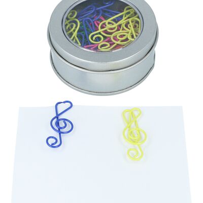 Metal Sheet Music and Instrument Paperclips (Box of 25)