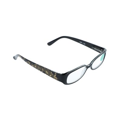 Music themed reading glasses with staves and notes