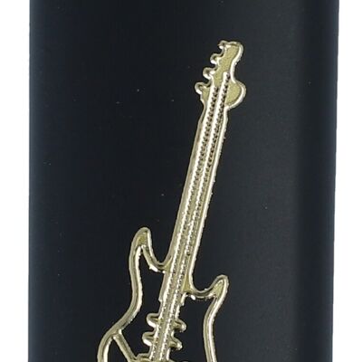Electronic lighter black/gold with instrument motif