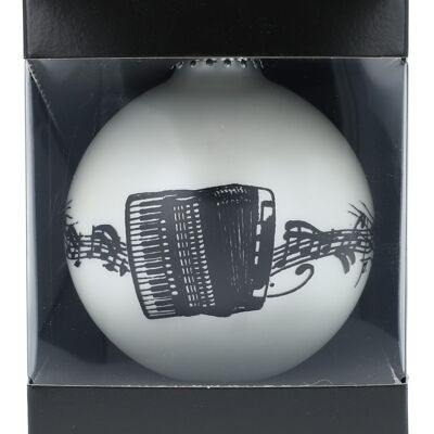 musical Christmas ball in the gift box