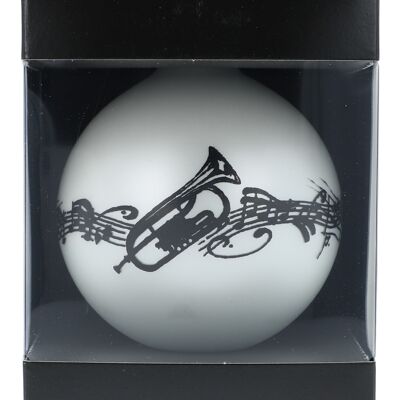 musical Christmas ball in the gift box