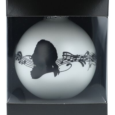 musical Christmas ball in the gift box