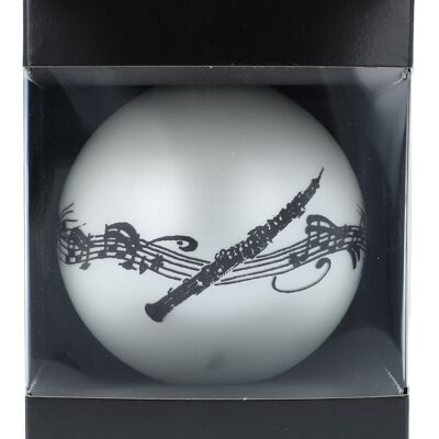 musical Christmas ball in the gift box