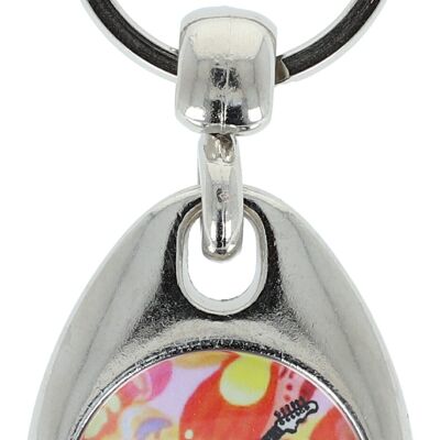 colorful keychain musical motifs