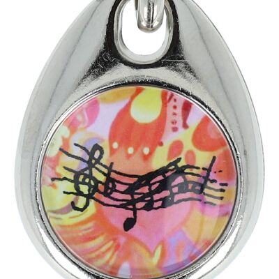 colorful keychain musical motifs