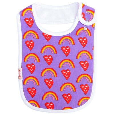 Eating bib 'Happy Hearts' - baby bib