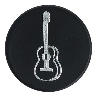 Magnets with instruments and music motifs, black/silver