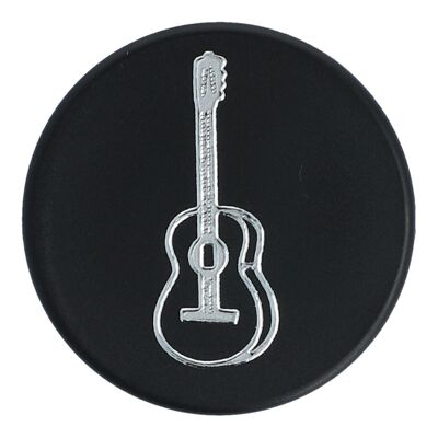Magneti con strumenti e motivi musicali, nero/argento