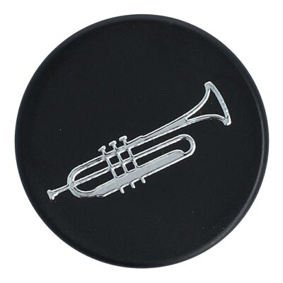 Magnets with instruments and music motifs, black/silver