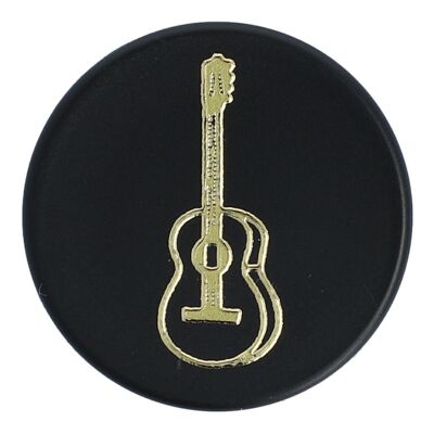 Magnets with instruments and music motifs, black/gold