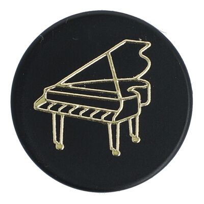 Magnete mit Instrumenten und Musik-Motiven, schwarz/gold