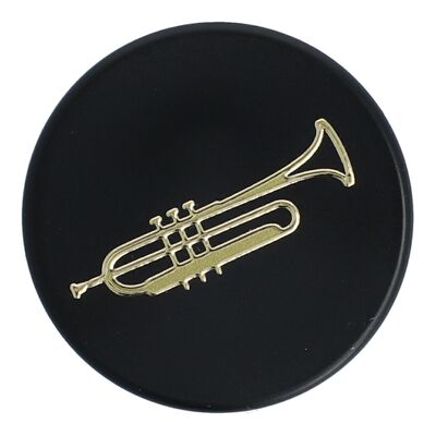 Magnets with instruments and music motifs, black/gold