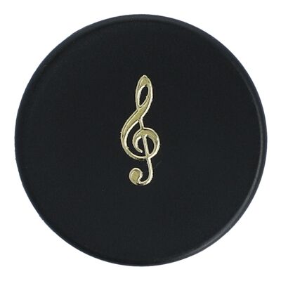 Magneti con strumenti e motivi musicali, nero/oro
