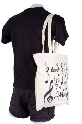 Sac fourre-tout "J'aime la musique" 3