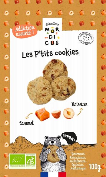 GAMME BIO - BISCUITS SUCRÉS - Cookie pépites de chocolat «The one» - SACHET STAND UP 2