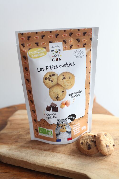 GAMME BIO - BISCUITS SUCRÉS - Cookie pépites de chocolat «The one» - SACHET STAND UP